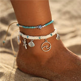IF YOU Bohimia Sea Turtles Anklet Vintage For Women Summer Beach BOHO Bracelet on Leg Chain Foot Anklets Jewelry Drop shipping