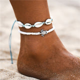 IF YOU Bohimia Sea Turtles Anklet Vintage For Women Summer Beach BOHO Bracelet on Leg Chain Foot Anklets Jewelry Drop shipping
